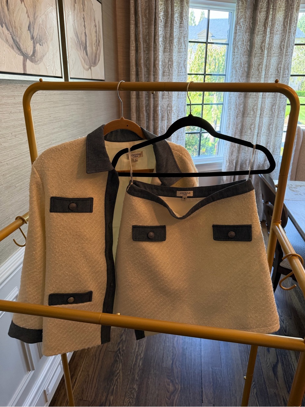 Jovonna Cream Bouclé Jacket